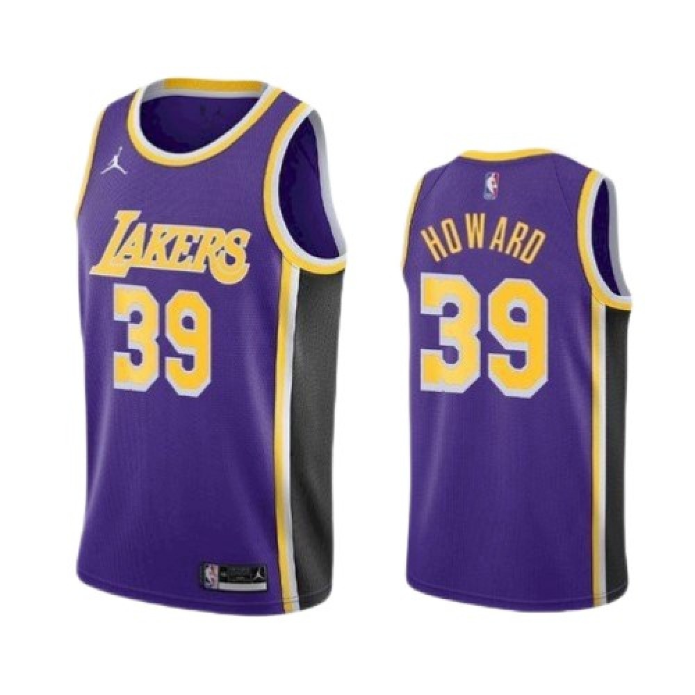 Men's Los Angeles Lakers Dwight Howard #39 Jordan Purple Swingman NBA Jersey - Statement Edition-Pro Kit Vault | Brand New 26/27 Sports Jerseys